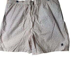 Tommy Hilfiger Navy and White Mesh-Lined Shorts